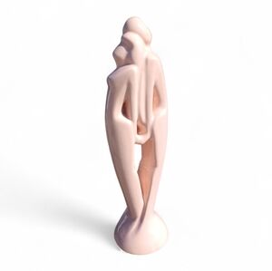 80’s Memphis Design Style Royal Haeger Art Pottery Pink Ceramic “Lovers Harmony"